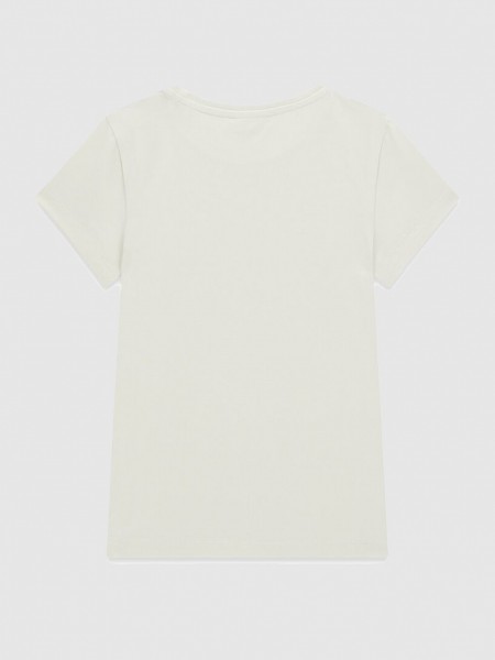 T-Shirt Guess Mulher Romy Ss Cn T-Shirt