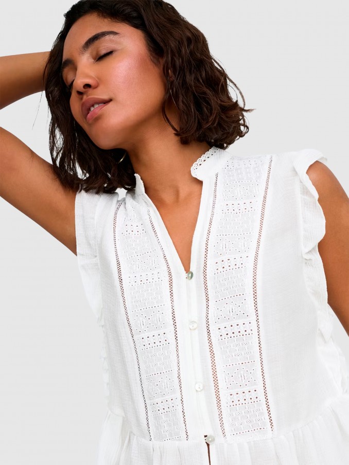 Blusa Mujer Blanco Only