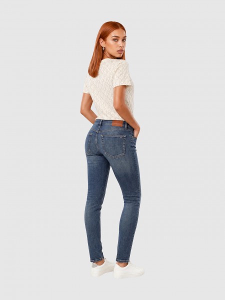 T-Shirt Calvin Klein Mulher Ss Classic Seasonal Aop Tee