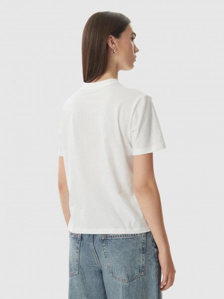 T-Shirt Calvin Klein Mulher Ss Classic Seasonal Monologo Tee