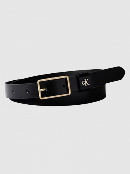 Cinto Calvin Klein Mulher Round Ck Buckle 30Mm Belt Inlay