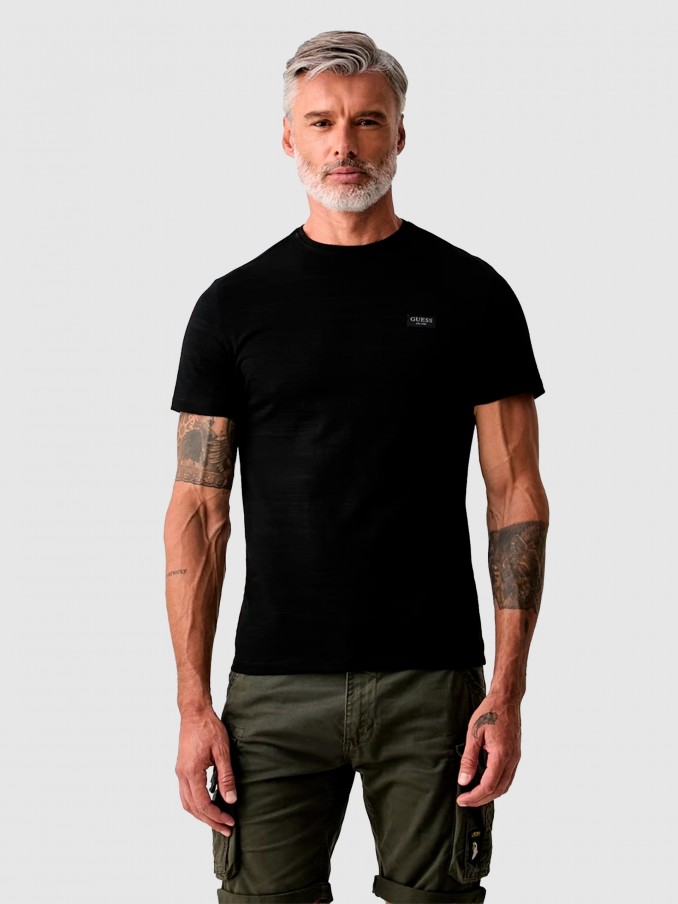 Camiseta Hombre Azul Marino Guess