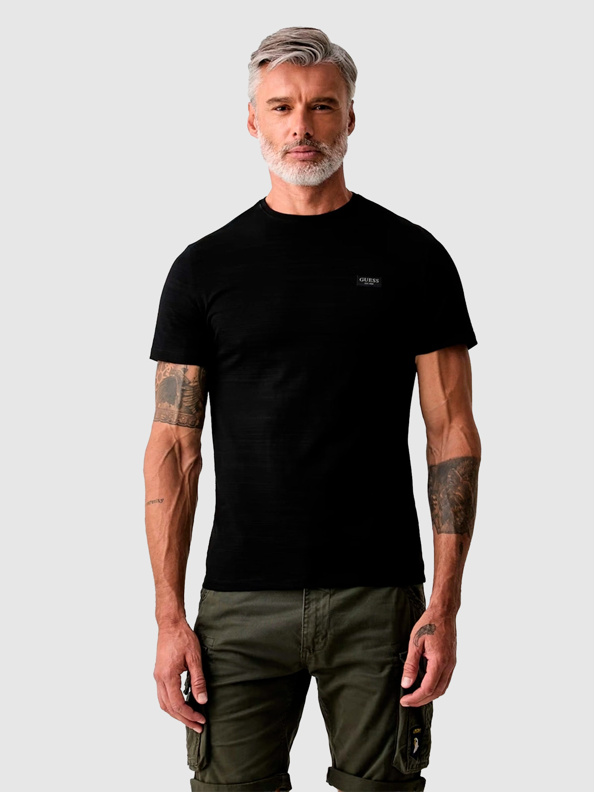 Camiseta Hombre Azul Marino Guess