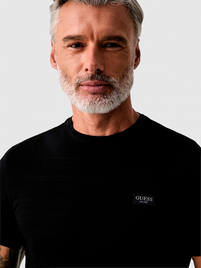 Camiseta Hombre Azul Marino Guess