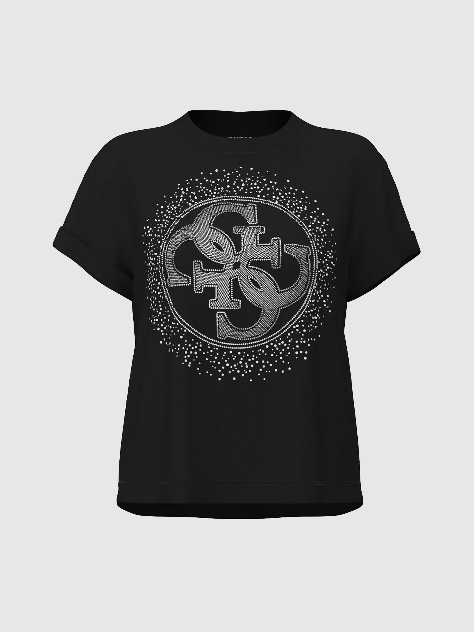 T-Shirt Guess Mulher Ss Cn Round 4G Degrade Hotfix