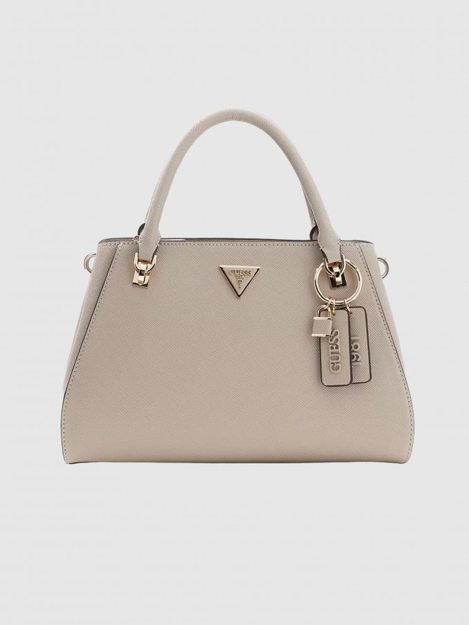 Handbag Woman Beige Guess