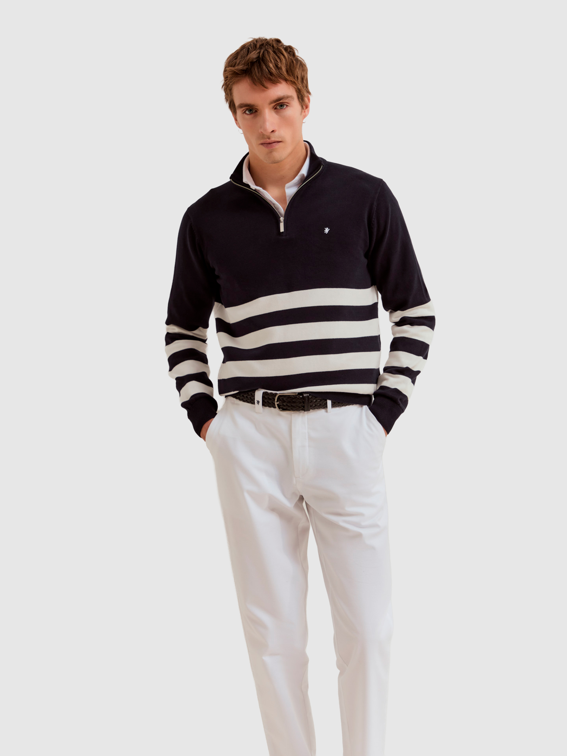 Pantalones Hombre Blanco Lion Of Porches