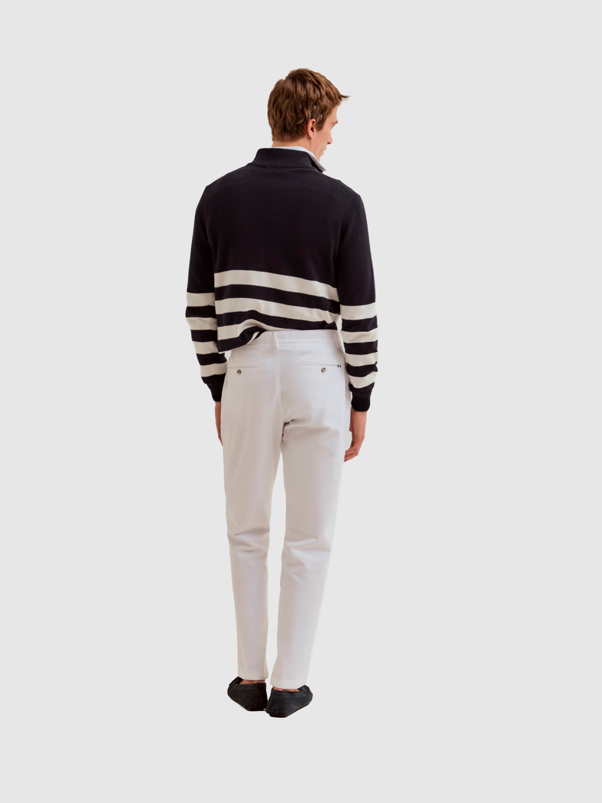 Pantalones Hombre Blanco Lion Of Porches