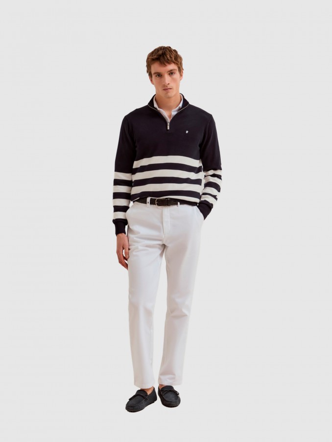 Pantalones Hombre Blanco Lion Of Porches