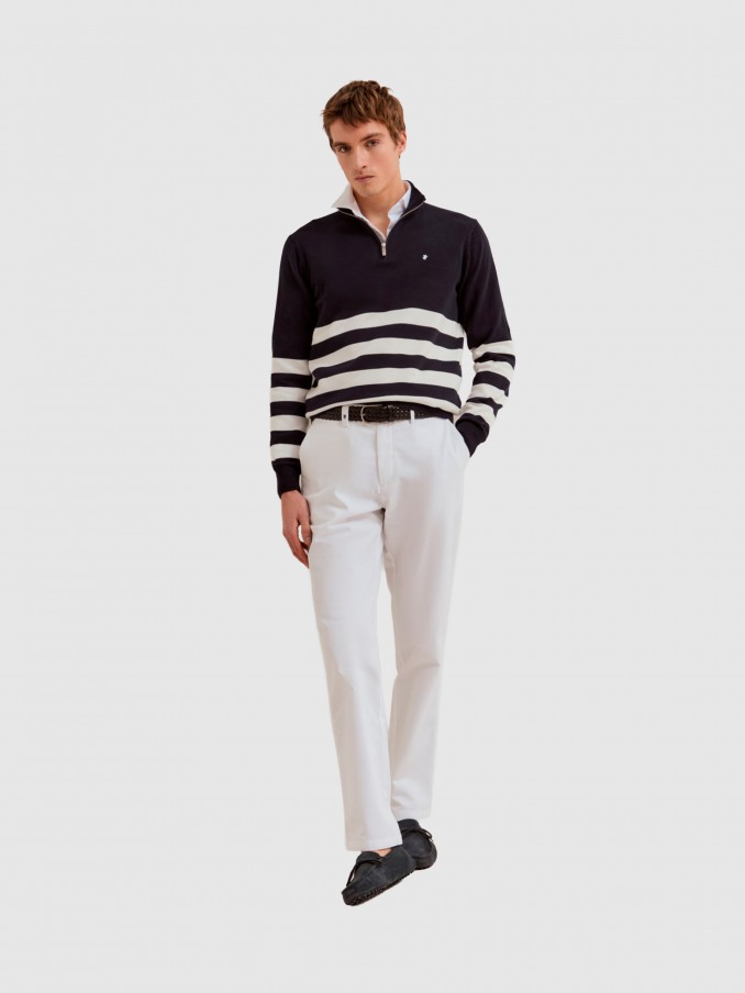 Pantalones Hombre Blanco Lion Of Porches