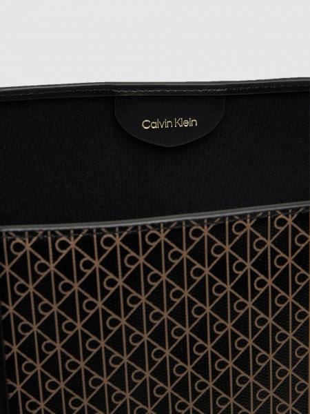 Mala Calvin Klein Mulher Emblem Aop Tote W/ Pouch Mala Calvin Klein Mulher Emblem Aop Tote W/ Pouch
