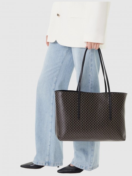 Mala Calvin Klein Mulher Emblem Aop Tote W/ Pouch Mala Calvin Klein Mulher Emblem Aop Tote W/ Pouch