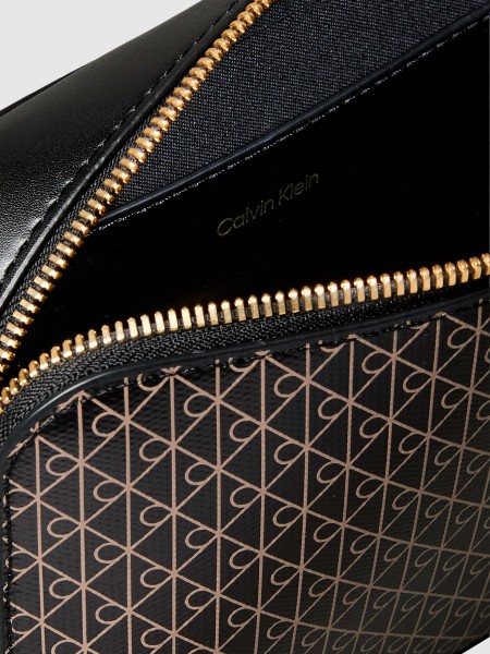 Mala Calvin Klein Mulher Emblem Aop Elongated Camera Bag