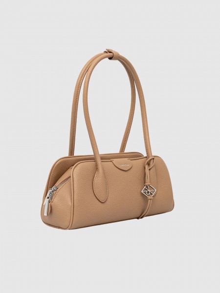 Mala Calvin Klein Mulher Emblem Trio Pebble Shoulder Bag