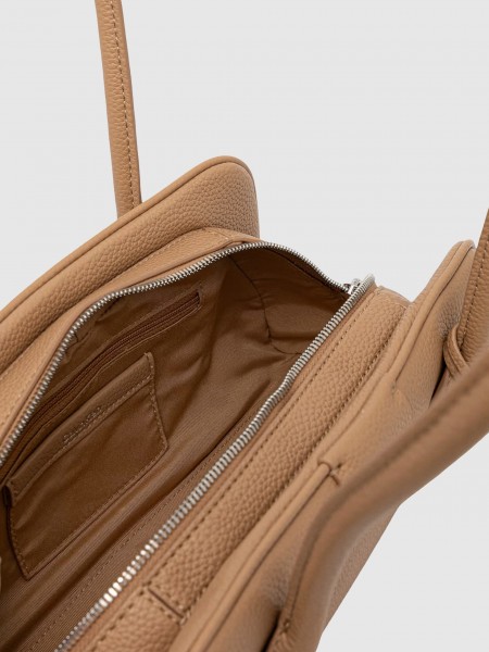 Mala Calvin Klein Mulher Emblem Trio Pebble Shoulder Bag