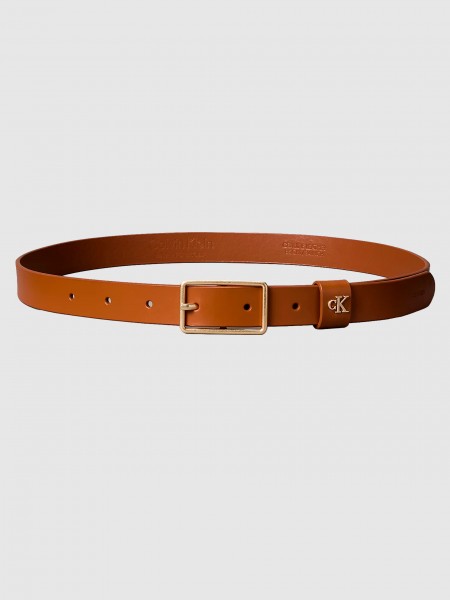 Cinto Calvin Klein Mulher Square Buckle Ck Loop 25Mm