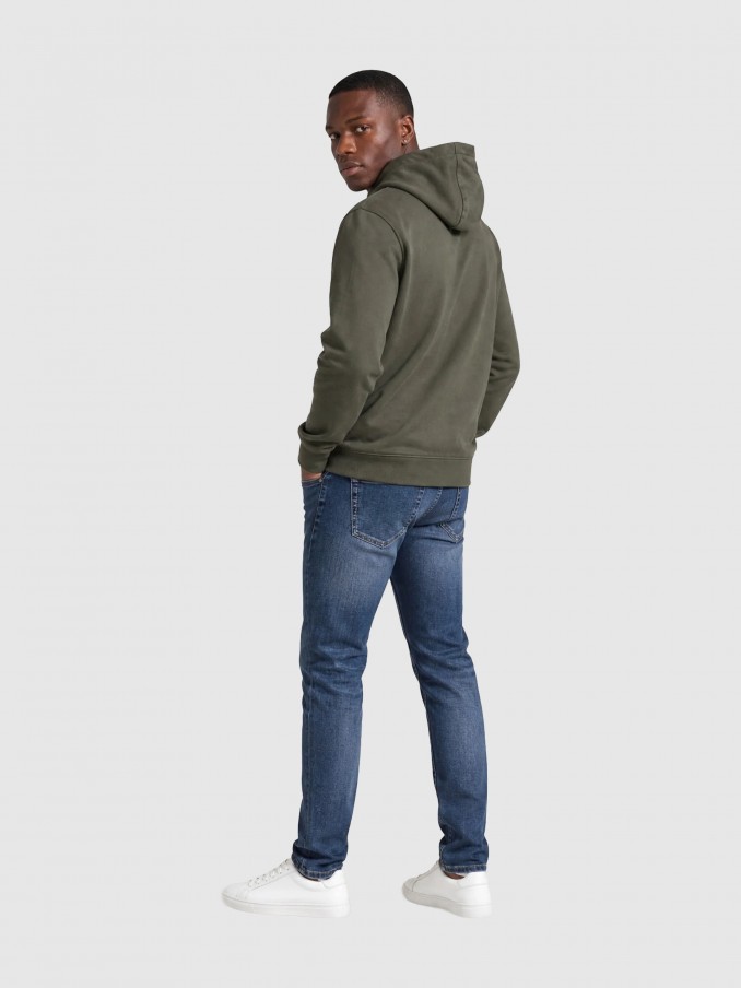 Sweatshirt Calvin Klein Homem Ls Eu 350Terry Badge Hoodie