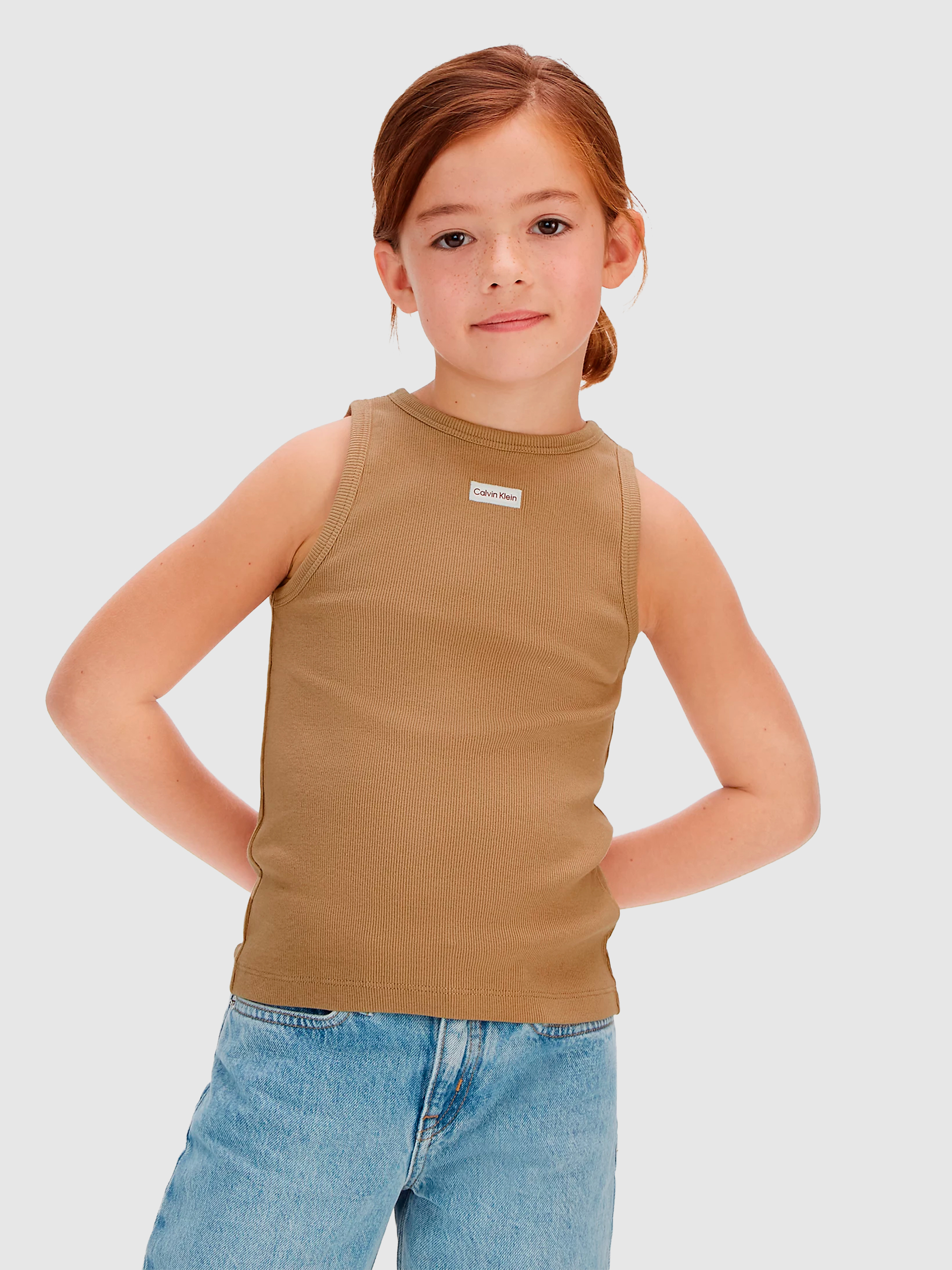 Blusa Niña Camello Calvin Klein