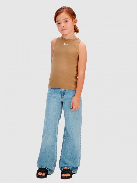 Blusa Ni�a Camello Calvin Klein