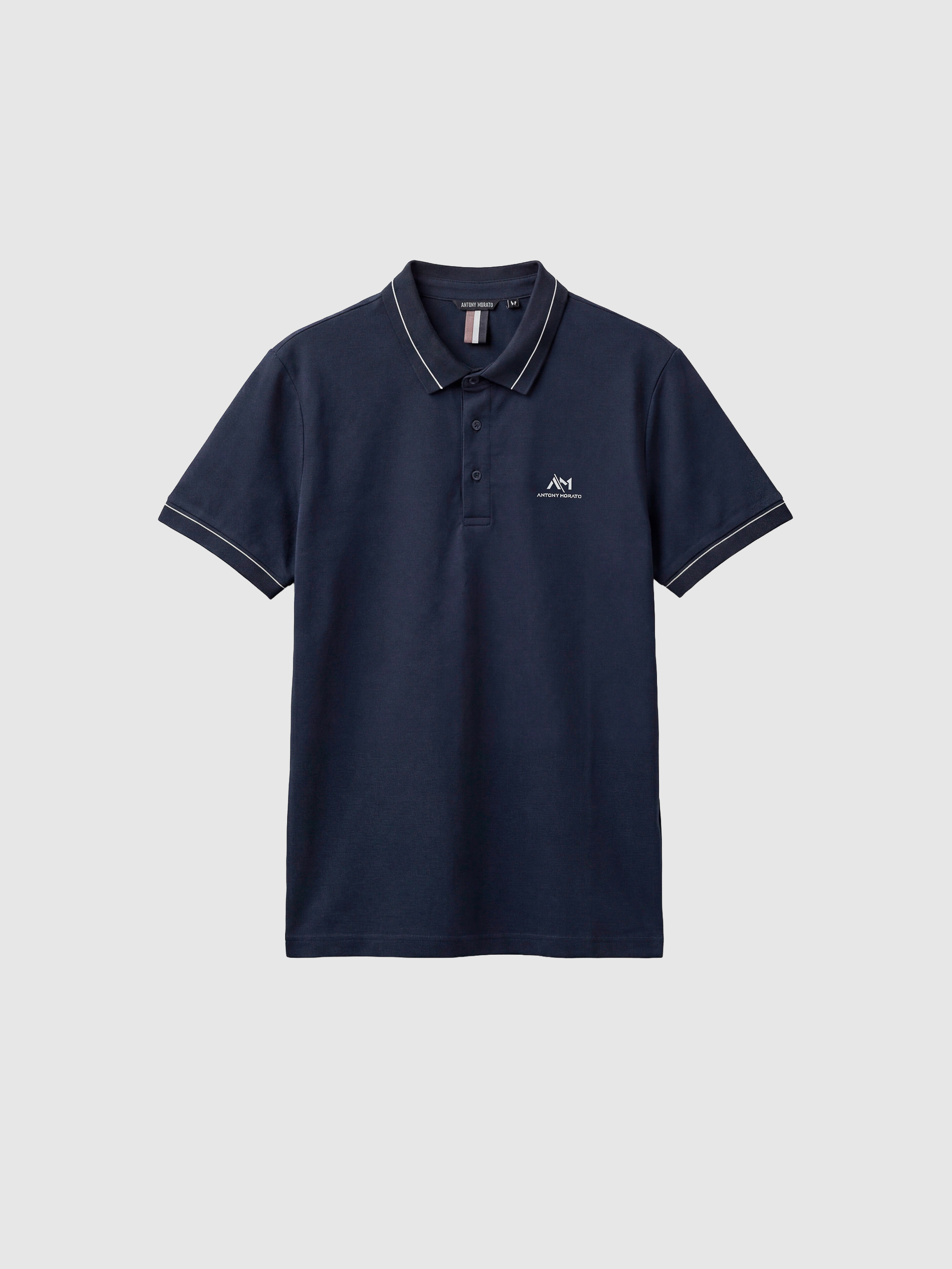 Polo Shirt Man Navy Blue Antony Morato