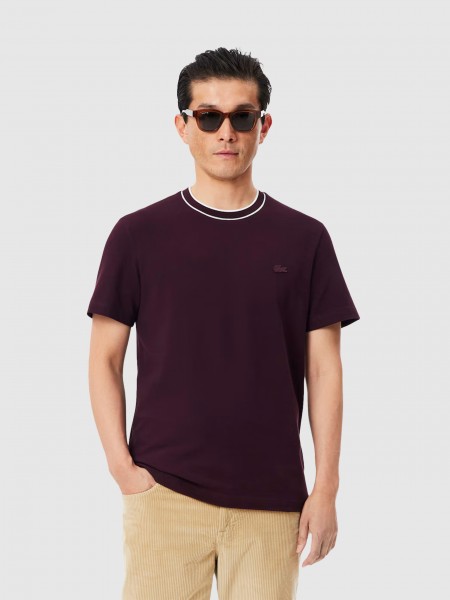 T-Shirt Lacoste Homem Crewneck T-Shirts Male Adult Knit