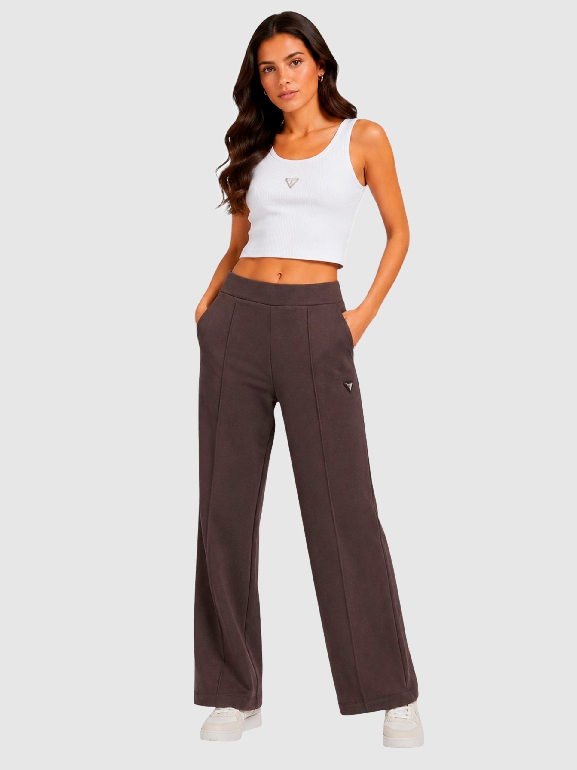 Pantalones Mujer Marrón Guess Underwear