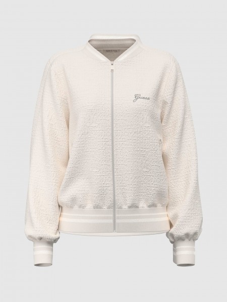 Casaco Guess Mulher Jole Bomber Sweatshirt