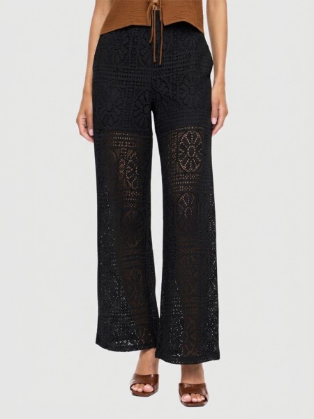 Cal�as Vila Mulher Vimerinda Hw Wide Pants/ls
