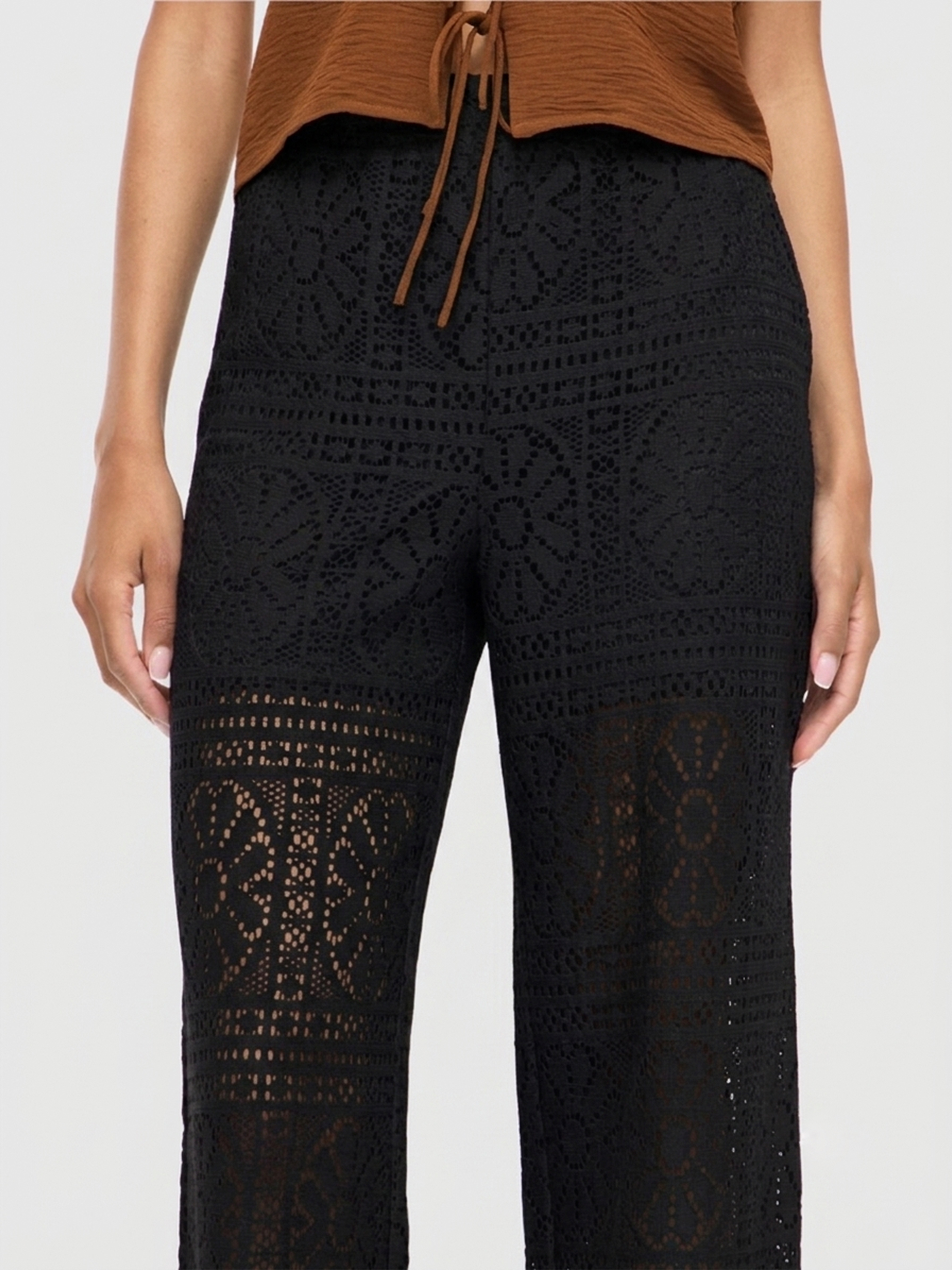 Pantalones Mujer Negro Vila