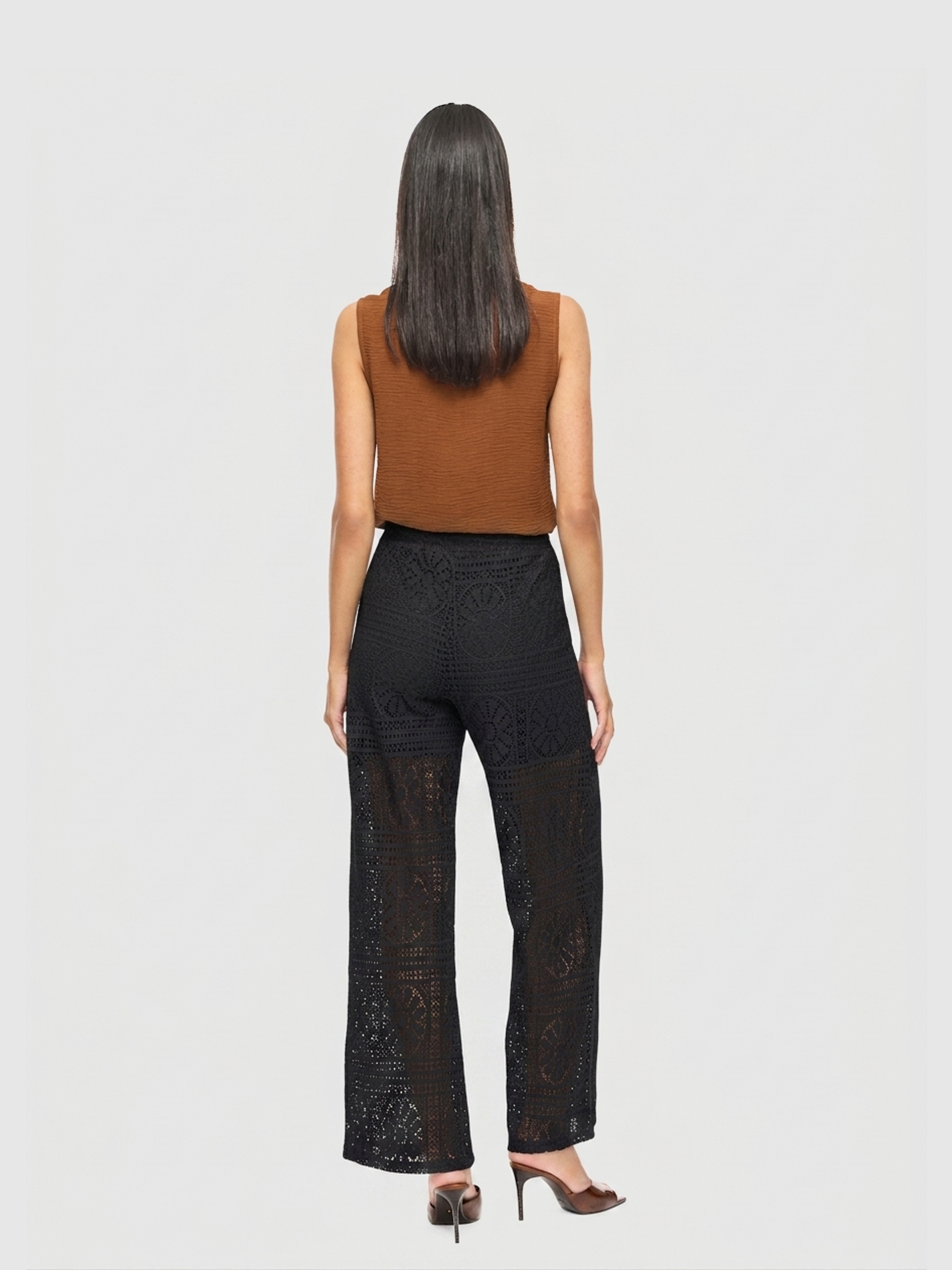 Pantalones Mujer Negro Vila
