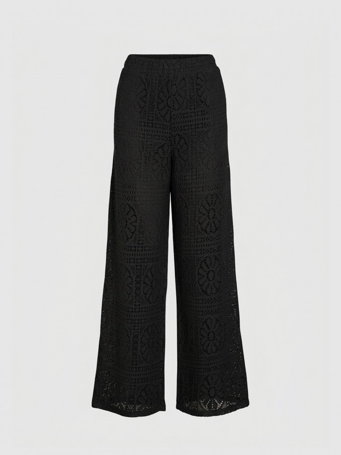 Pantalones Mujer Negro Vila