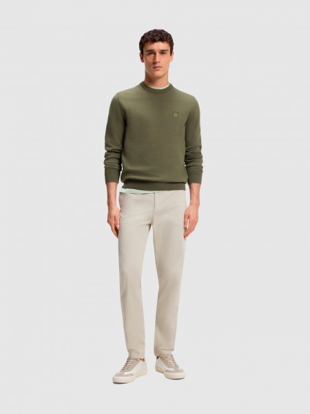 Pullover Man Green Boss