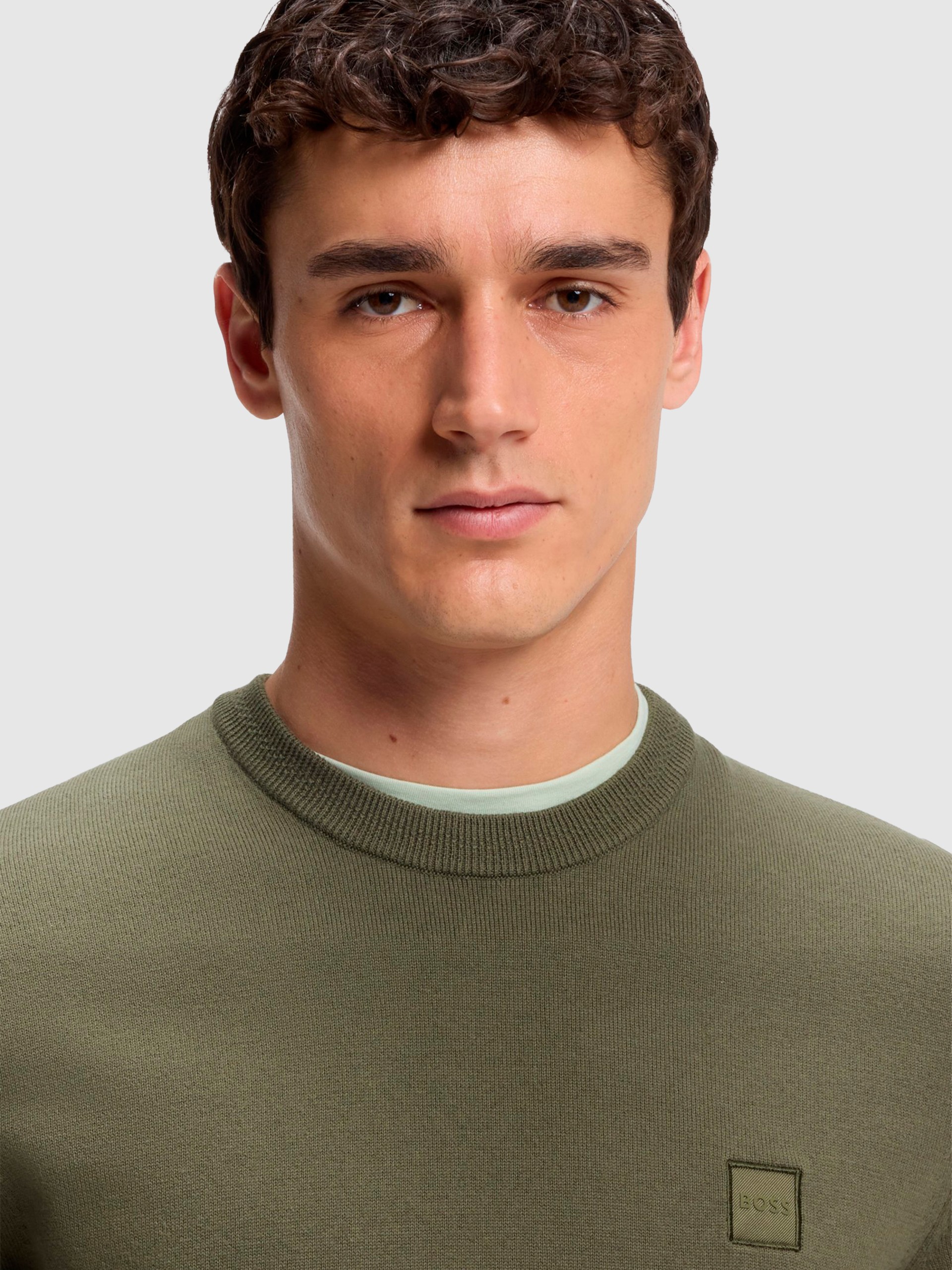 Pullover Man Green Boss