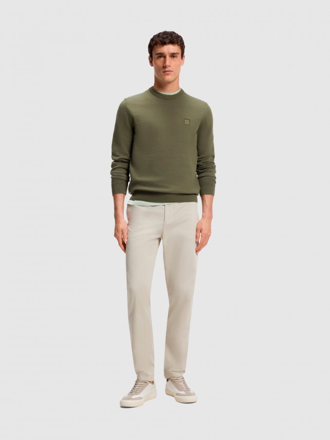 Pullover Man Green Boss