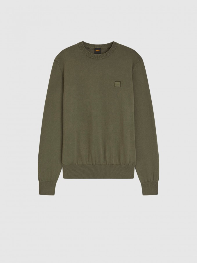 Pullover Man Green Boss