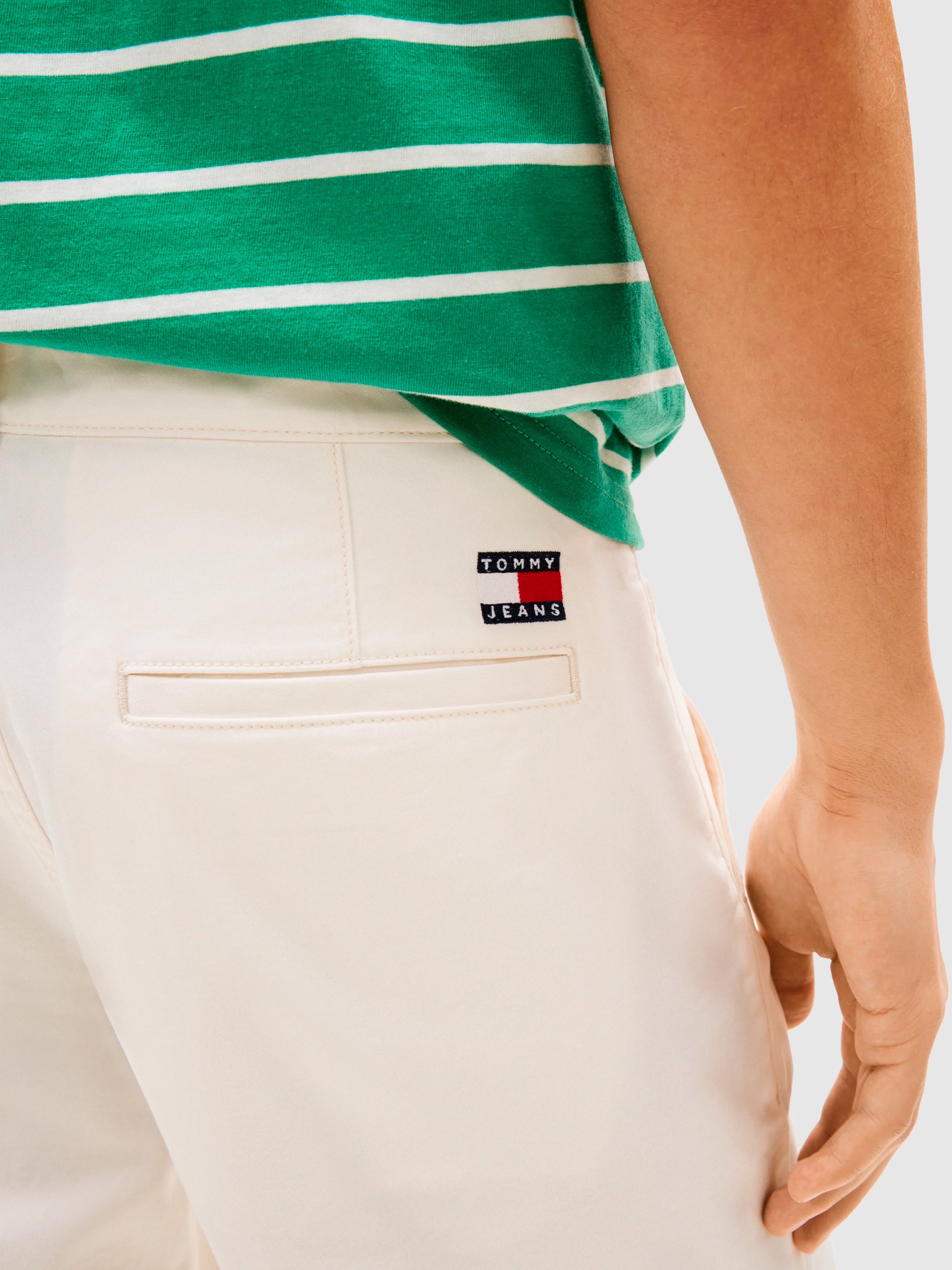 Pantalones Cortos Hombre Crema Tommy Jeans