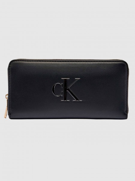 Carteira Calvin Klein Mulher Bold Ck Long Zip Around