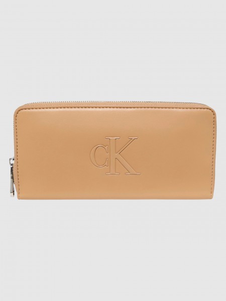 Carteira Calvin Klein Mulher Bold Ck Long Zip Around