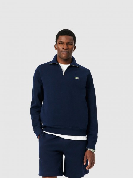Camisola Lacoste Homem Half-Zip Sweatshirts Male Adult Knit