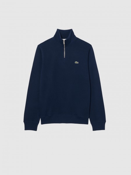 Camisola Lacoste Homem Half-Zip Sweatshirts Male Adult Knit