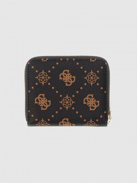 Carteira Guess Mulher Emelie Logo Slg Sml Zip Around