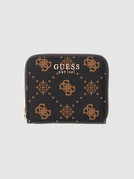 Carteira Guess Mulher Emelie Logo Slg Sml Zip Around