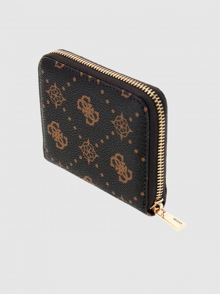 Carteira Guess Mulher Emelie Logo Slg Sml Zip Around