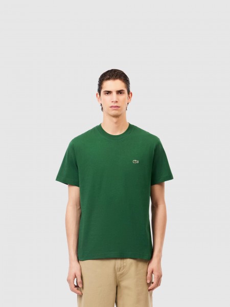 T-Shirt Lacoste Homem Crewneck T-Shirts Male Adult Knit