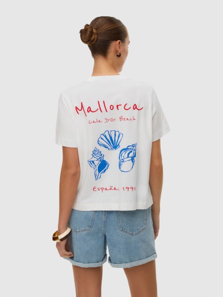 T-Shirt Vero Moda Mulher Vmgina Mette Ss Top Box Jrs