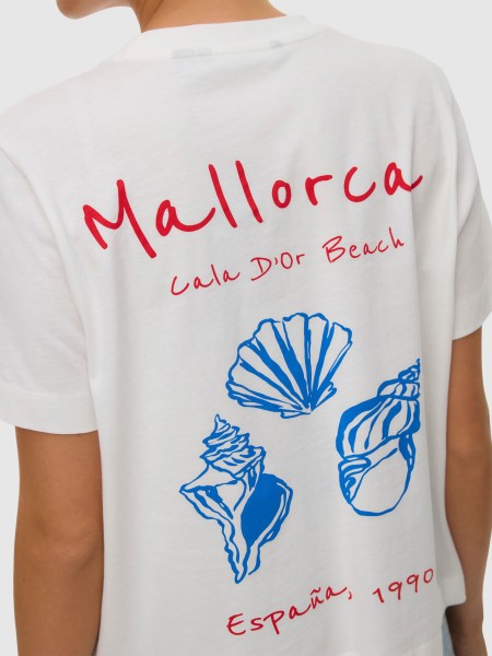 T-Shirt Vero Moda Mulher Vmgina Mette Ss Top Box Jrs