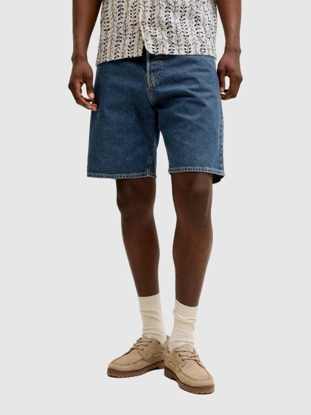 Pantalones Cortos Hombre Jeans Oscuros Jack & Jones Pantalones Cortos Hombre Jeans Oscuros Jack & Jones