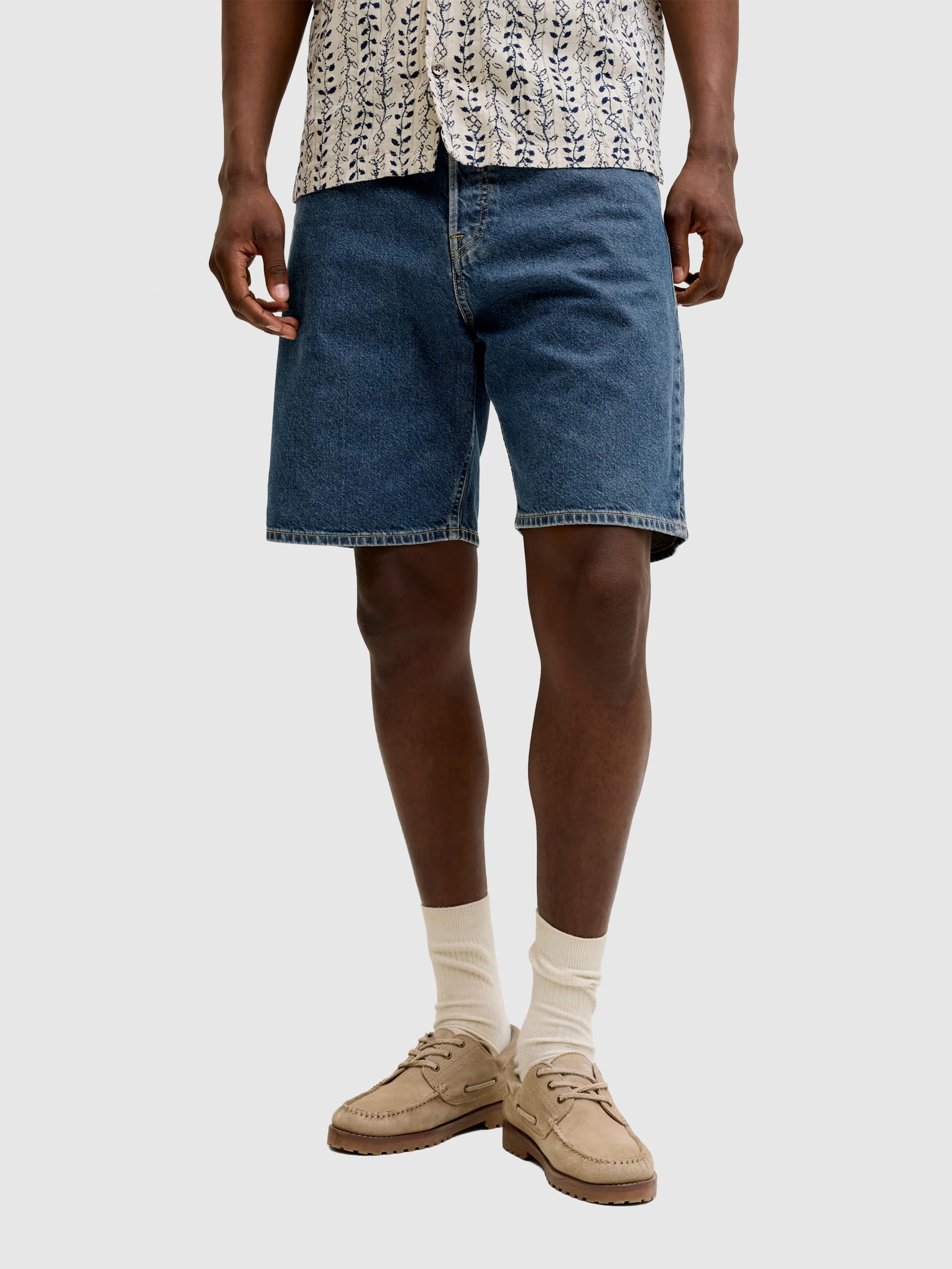 Pantalones Cortos Hombre Jeans Oscuros Jack & Jones