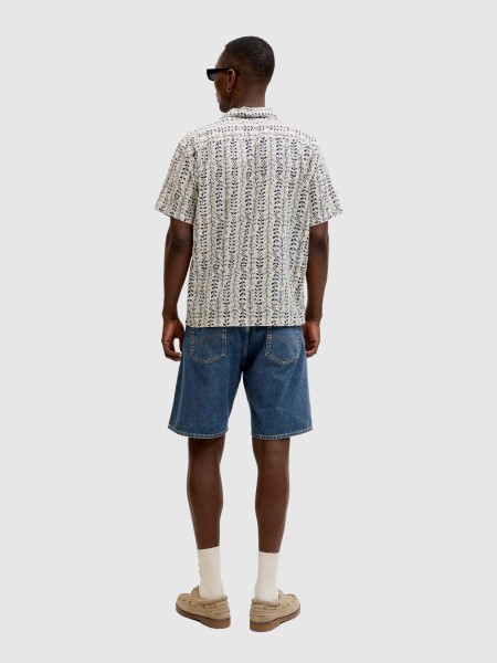Pantalones Cortos Hombre Jeans Oscuros Jack & Jones Pantalones Cortos Hombre Jeans Oscuros Jack & Jones