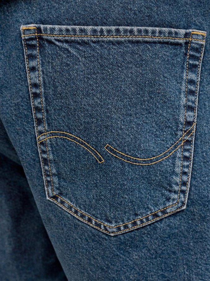 Pantalones Cortos Hombre Jeans Oscuros Jack & Jones